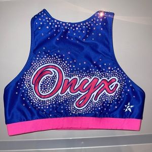 Cheer Athletics Onyxcats WORLDS practice wear sports bra